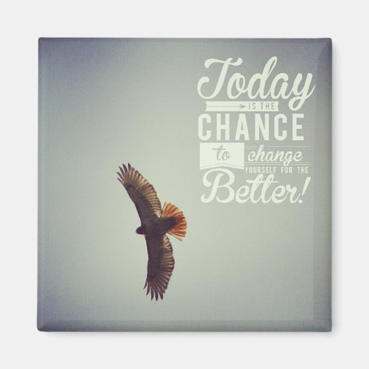 今日は鷹 マグネット (正面)