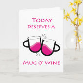 今日は麦酒の賞味に値する カード (黄色い花)