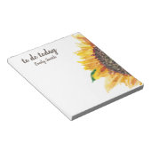 今日は黄色のひまわり白 ノートパッド (アングル)