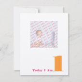 今日は1です 招待状 (正面)