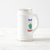 今日は11月のピーコック感謝祭に感謝 ビールジョッキ (正面右)