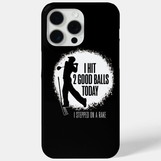 今日は2つのいい球を打ったぜ - おもしろゴルフ Case-Mate iPhoneケース (裏面)