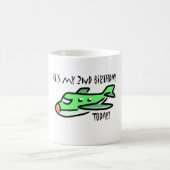今日は2回目の誕生日だ コーヒーマグカップ (中央)