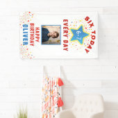 今日は6歳 6 7 毎日 ミーム フォト 6歳の誕生日 横断幕 (インサイチュ)