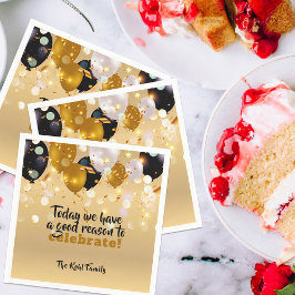 今日は～する正当な理由があ祝るモダン スタンダードカクテルナプキン