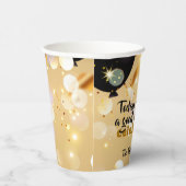 今日は~する正当な理由があ祝るモダン 紙コップ (右)