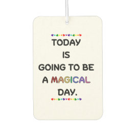 今日は… カーエアーフレッシュナー