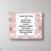 今日は キャンバスプリント (正面)