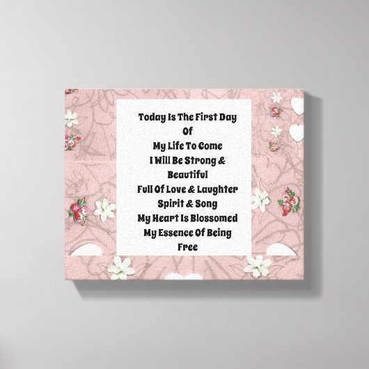 今日は キャンバスプリント (正面)