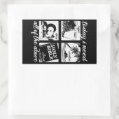 今日は….ステッおもしろいカー 長方形シール (バッグ)