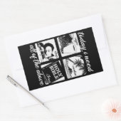 今日は….ステッおもしろいカー 長方形シール (封筒)