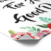 今日は…フローラ引用文ポスター ポスター (角)