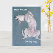 「今日は、腹をこすりおろして」 カード (黄色い花)