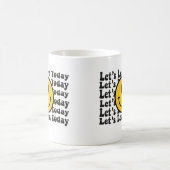今日はGroovyの波が来学る コーヒーマグカップ (中央)