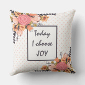 今日はJOYを選択 クッション (裏面)