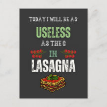 今日はLasagnaの「G」と同じくらい役に立たない