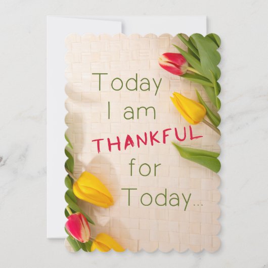 今日はMatte 5" x 7", Sand2 サンキューカード (正面)