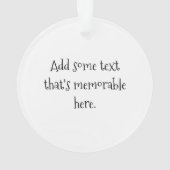 今日はNot Covid It's Quishmass Cute Unicorn オーナメント (裏面)