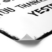 今日もしの目覚めが引用文問題 ポスター (角)