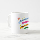 今日もしは重くて置いて行った コーヒーマグカップ (正面左)