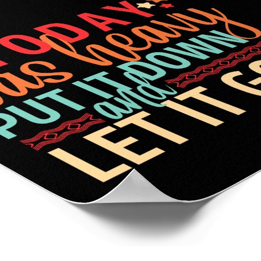 今日もしは重く置き去りにした ポスター (角)