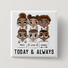 今日も常に黒い生活 缶バッジ