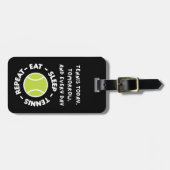 今日も明日も毎日テニス ラゲッジタグ (正面横)