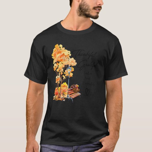 今日も毎日も感謝の気持ちだ Tシャツ (正面)