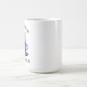 今日も毎日も美しい一日を過ごす コーヒーマグカップ (中央)