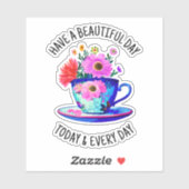 今日も毎日も美しい一日を過ごす シール (シート)