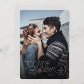 今日も永遠に ウェディング招待状 招待状 (正面/裏面)