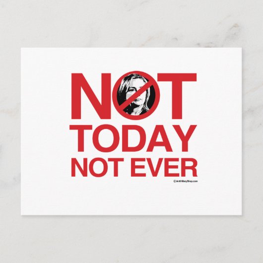 今日も絶対に ヒラリー ポストカード (正面)