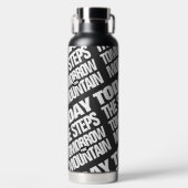 今日やる気を起こさせるのステップ明日の山 ウォーターボトル (正面)