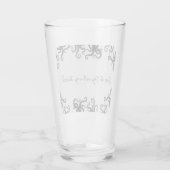今日を勝ち取れ！タコのデザイン タンブラーグラス (裏面)
