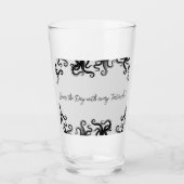 今日を勝ち取れ！タコのデザイン タンブラーグラス (正面)