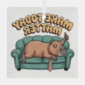 今日を大切に ガラスオーナメント (裏面)