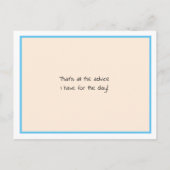 今日を大切に(Seas the Day)- 応援の言葉 ポストカード (裏面)