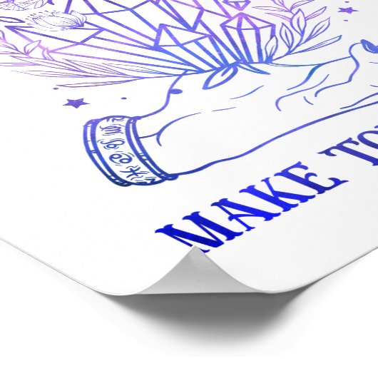 今日を天の魔法のように作る ポスター (角)