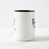 今日を常に最高の引用文 ツートーンマグカップ (中央)