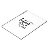 今日を常に最高の引用文 ノートブック (左側)