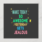 今日を昨日は素晴らし嫉妬する プログラム (正面)