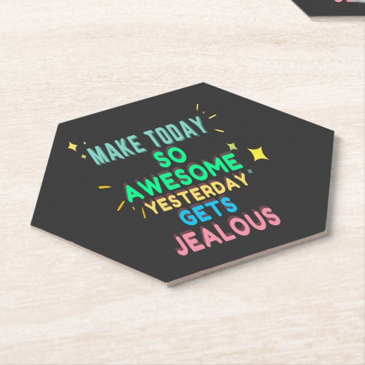今日を昨日は素晴らし嫉妬する ペーパーコースター (アングル)