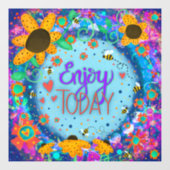 今日を楽しもう「インスピリビティ」ウィンドウクリング ウィンドウサイン (シート)