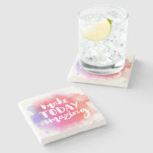 今日を素晴らしいものにする ストーンコースター (横)