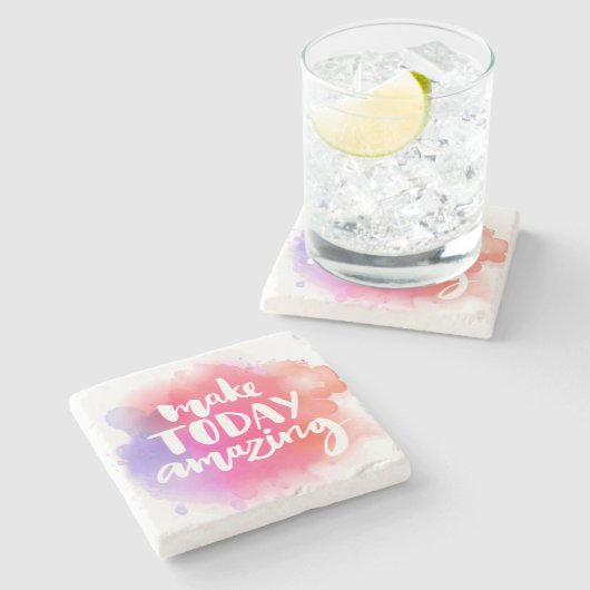 今日を素晴らしいものにする ストーンコースター (横)