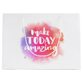 今日を素晴らしいものにする ラージペーパーバッグ (正面)