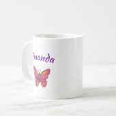 「今日を素晴らしい日に」パーソナライズされたハッピー・デイ コーヒーマグカップ (正面左)