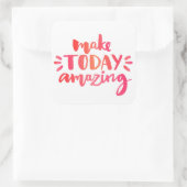 今日を素晴らしい2 スクエアシール (バッグ)