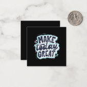 今日を素晴らしくしよう ノートカード (正面/裏面インサイチュ)