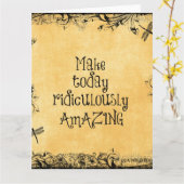 今日を途方もなく素晴らしい人生の引用文 カード (黄色い花)